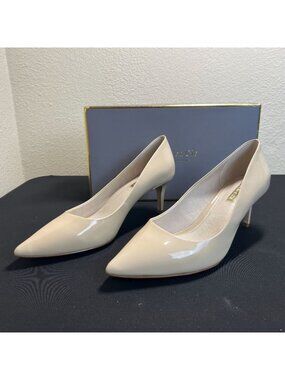 Louise Et Cie Lo-Jordyna 9.5M Nude Odessa Pointed Toe Patent Leather Pumps
